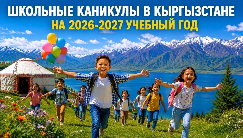 Утверждены школьные каникулы в Кыргызстане на 2026-2027 учебный год